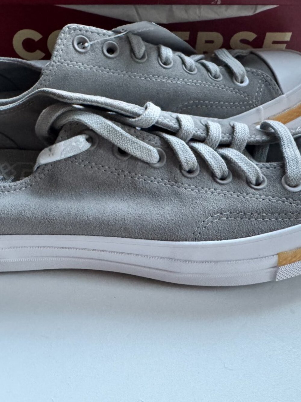 Converse Chuck 70 Ox Paloma Gray Suede Sneakers Men's 8.5 Women's 10.5 NWT - Picture 4 of 7